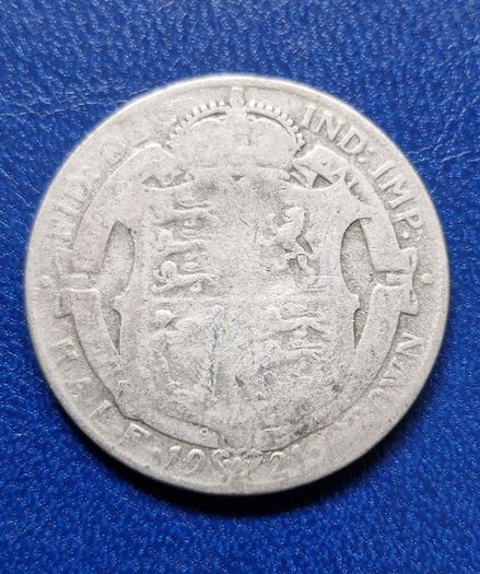 United Kingdom 1921 Half Crown - George V 2nd type Silver coin