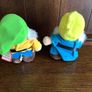 2 Vintage 70s Walt Disney World dwarf Plushes Happy and Bashful Image 2