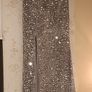 Silver Sequin Off shoulder Maxi Dress Image 2