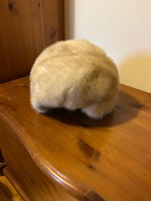 Vintage Mitzi Lorenz Model Blonde Mink Fur Hat Ninety Sixties London W1 Millinery