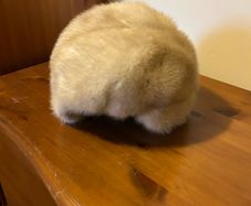 Vintage Mitzi Lorenz Model Blonde Mink Fur Hat Ninety Sixties London W1 Millinery