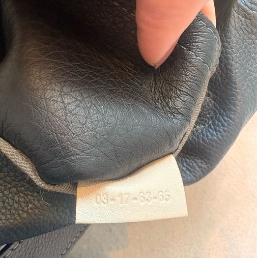 Authentic Chloe Marcie black lambskin leather bag