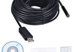 5M 7MM USB Laptop PC Computer Endoscope Waterproof Android Borescope Sewer Camera For OTG USB Wire Snake Drain Tube Camera Car Inspection