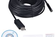 5M 7MM USB Laptop PC Computer Endoscope Waterproof Android Borescope Sewer Camera For OTG USB Wire Snake Drain Tube Camera Car Inspection