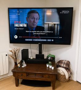 70 inch NEC TV / with sound bar / Stand -