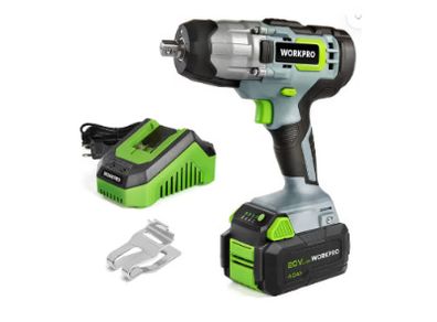 WORKPRO 18V Cordless Impact Wrench 300NM with 4.0Ah Battery