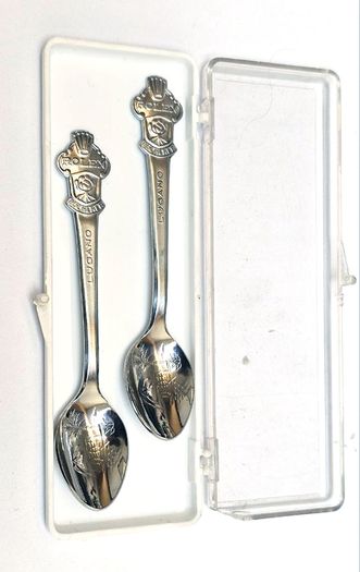 Rolex Tea Spoons Pair Bucherer of Switzerland Lugano Vintage