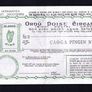 1980 Ireland 50p irish Postal Order for 50p serial Number 07K146076 with Cloth Liath (Greystone, Co. Wicklow) Steel cancel with counterfoil Image 2