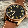 Solid Bronze field watch. Image 3