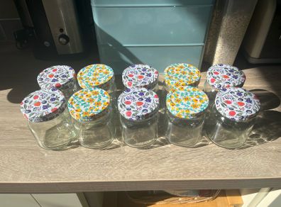 10 x Follain jam jars