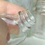 472 - Set of 6 Vintage Clear Glass Cork Screw Top Collectible Decorative Bottles Image 4