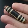 Antique Himalayan Tibetan Circle Square Eyes Agate Dzi Bead Amulet Pendant Image 10