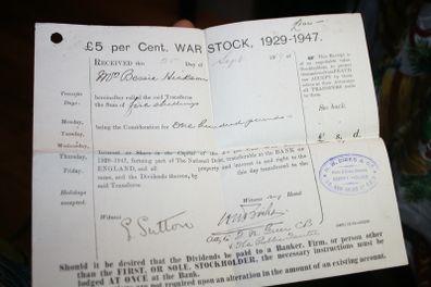 Antique War Stock 1919