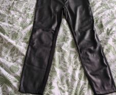 Front leg leather leggings