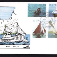 1982 Ireland Irish Boats Stamp Hibernian First Day Cover Card.