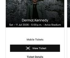2x Dermot kennedy front standing (sold out)