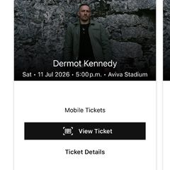 2x Dermot kennedy front standing (sold out)