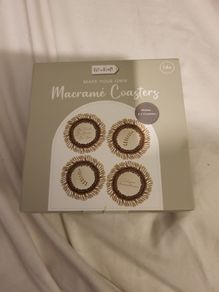 Kit'n'Kraft Macrame Coasters craft kit