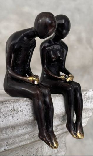 Male & Female - Bronze With Gold Accents