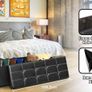 BRAND NEW Storage Benches Foldable Stool with Storage Space Home Sofa Ottoman Living Room Furniture Image 2