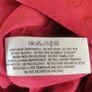 Red dress linen blend flower motifs size 10 Image 9