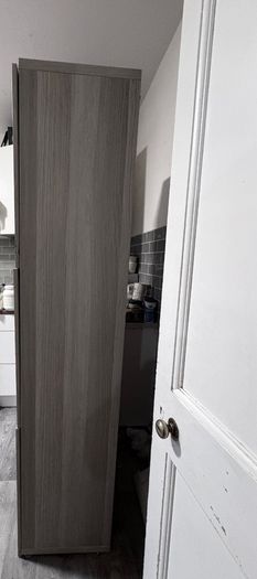 Tall Storage Cabinet / Pantry Unit - Oak Finish
