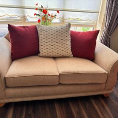 2 seater oatmeal sofa