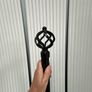 Black Extended curtain rod Image 3
