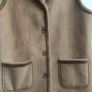 RABE Luxury Faux Suede & Shearling Gilet Bodywarmer   Size 42 Image 4