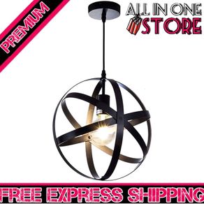 Black Industrial Ceiling Lights | Ceiling Light | Ceiling Light Fitting Round Pendant Lighting Ceiling | Retro Chandeliers Ceiling Light E27 Bulb For Living Room Hallway Kitchen Bedroom Lighting (FREE SHIPPING)