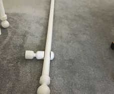 IKEA Wooden curtain pole - white wood grain - 230 cm