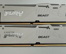 Ddr5 Ram 32gb (2x16gb) Cl40 6000mhz Kingston Fury Rgb Xmp White