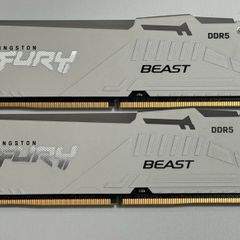 Ddr5 Ram 32gb (2x16gb) Cl40 6000mhz Kingston Fury Rgb Xmp White