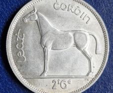 Ireland 1940 Silver Half Crown Excellent coin