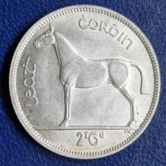 Ireland 1940 Silver Half Crown Excellent coin