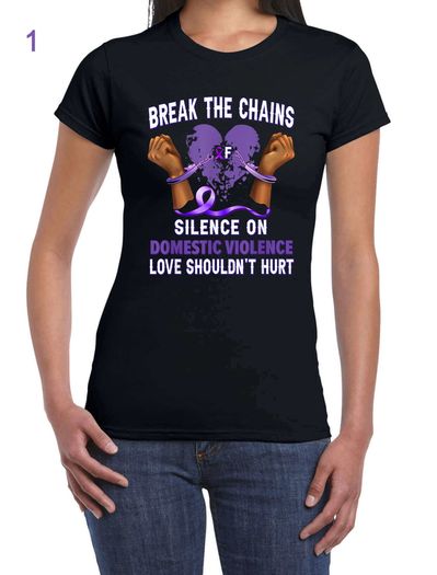 Domestic Violence Awareness T-Shirt Woman