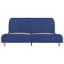 Bed Frame Blue Fabric 150x200 cm Image 3