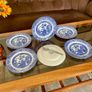 Vintage English Ironstone Tableware Staffordshire Blue Willow Dinner Plate Image 9