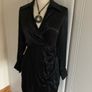 Black silk style  dress Image 2