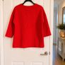 Rose + Olive Red Textured Knit Top - Size M Image 3