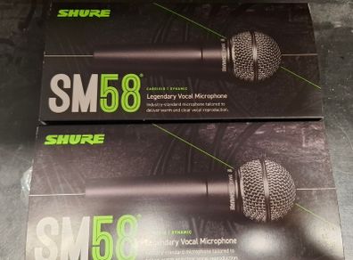 2x Shure SM58 mics