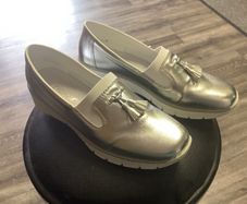 Loafers Rieker silver size 7 (40)