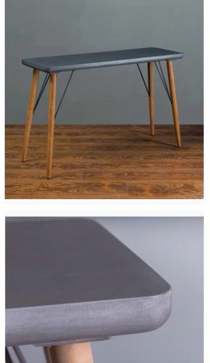 Concrete look console table