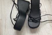 Chunky Gladiator Style lace up shoe