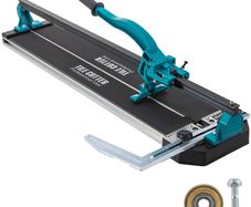 800 mm Tile Cutter Single Rail Manual Tile Cutter 3/5 in Cap w/Precise Laser Positioning Manual Tile Cutter Tools for Precision Cutting
