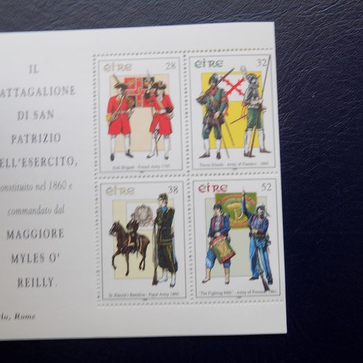 Ireland 1995.Wild Geese.Military Uniforms.Complete Four pane Booklet.MNH.