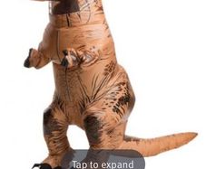 Adult inflatable costume dinosaur