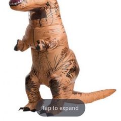 Adult inflatable costume dinosaur