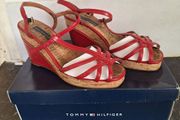 Tommy Hilfiger wedge sandals size 5