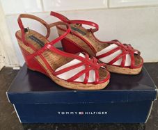 Tommy Hilfiger wedge sandals size 5